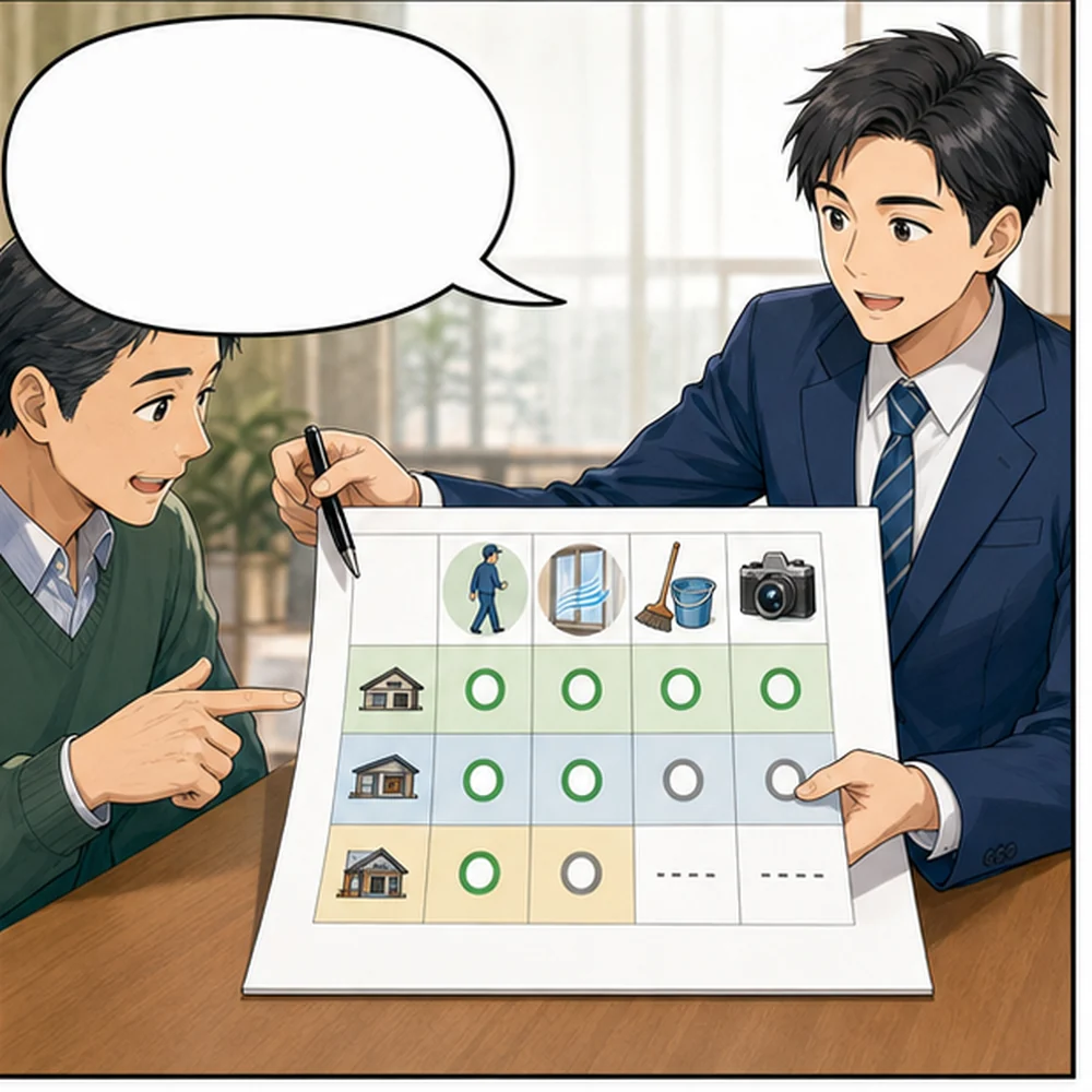 巡回内容・報告方法・緊急対応を比べる 結