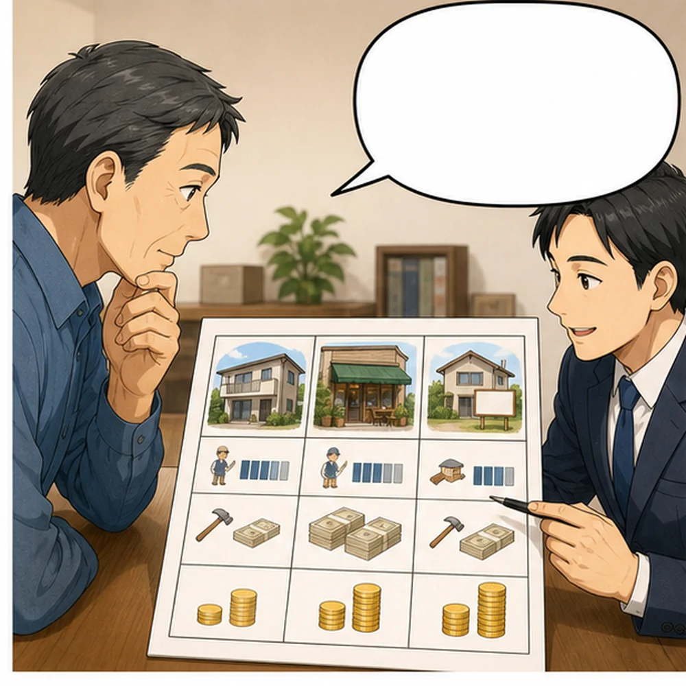 立地・資金・手間から活用方法を選ぶ 転