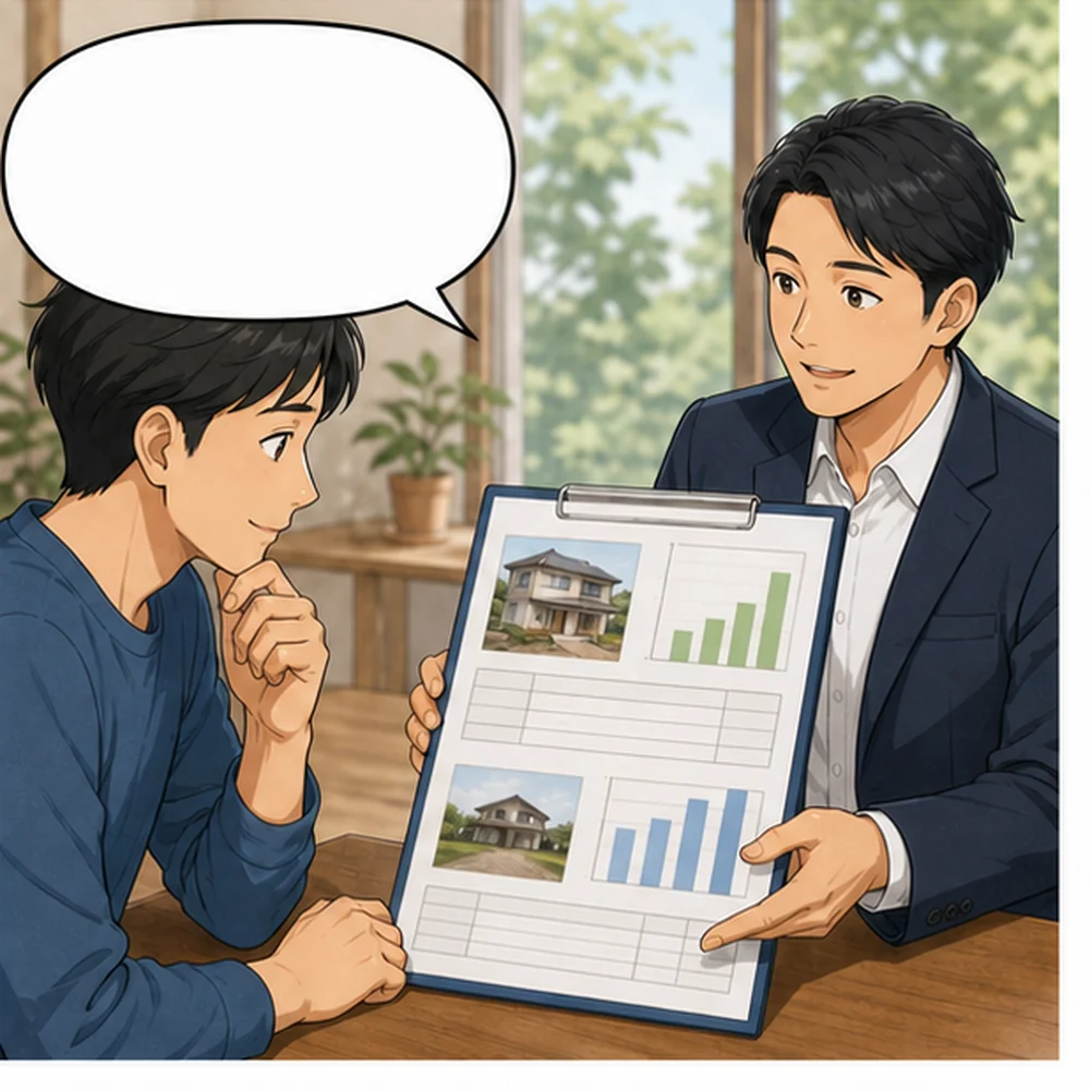 建物調査後に、活用収支と売却案を比較する 結
