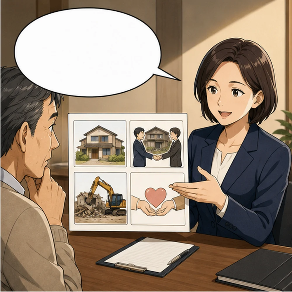 売却・買取・解体・寄付を条件で比べる 承