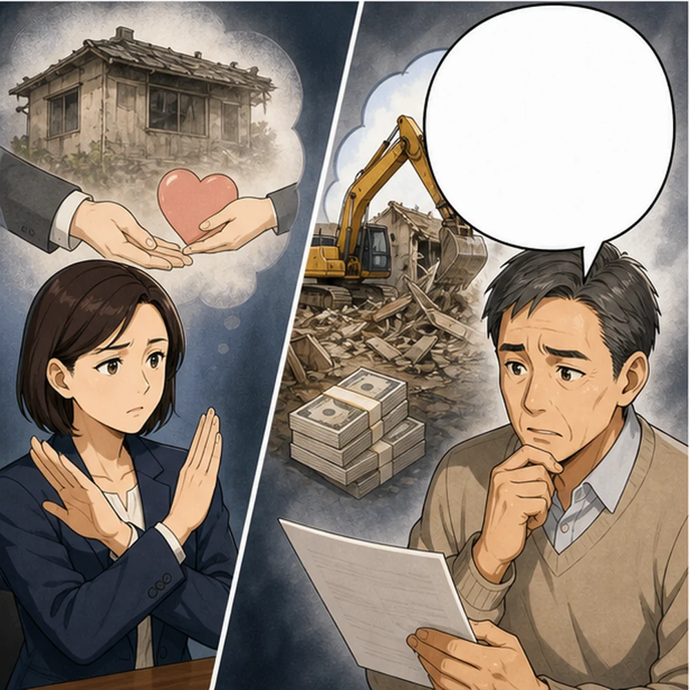 売却・買取・解体・寄付を条件で比べる 転